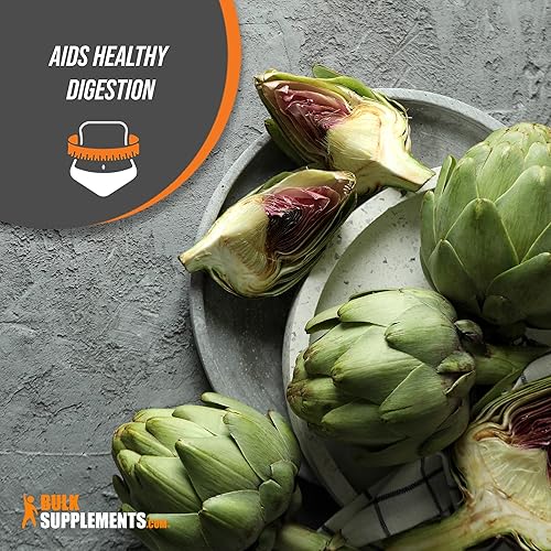 Miniatura 5 de BULKSUPPLEMENTS.COM Extracto de alcachofa en polvo, suplemento de hierbas, procedente de hoja y tallo de alcachofa, sin gluten, 750 mg por porción,