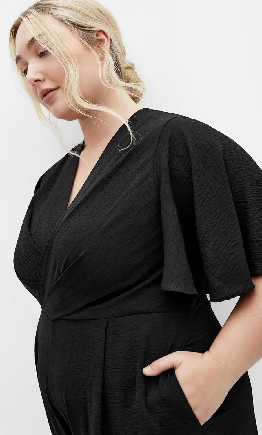 City Chic Women's Plus Size Jumpsuit - Braelynn V Neck - Image 3