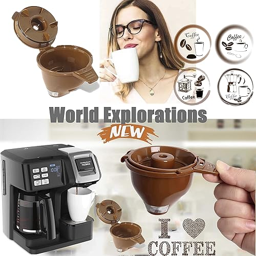Miniatura 3 de Paquete de 2 cestas de café molido de una sola porción para cafetera Hamiltion FlexBrew Modelos 49974 49975 49976 49979 49957 49954 49947 49940
