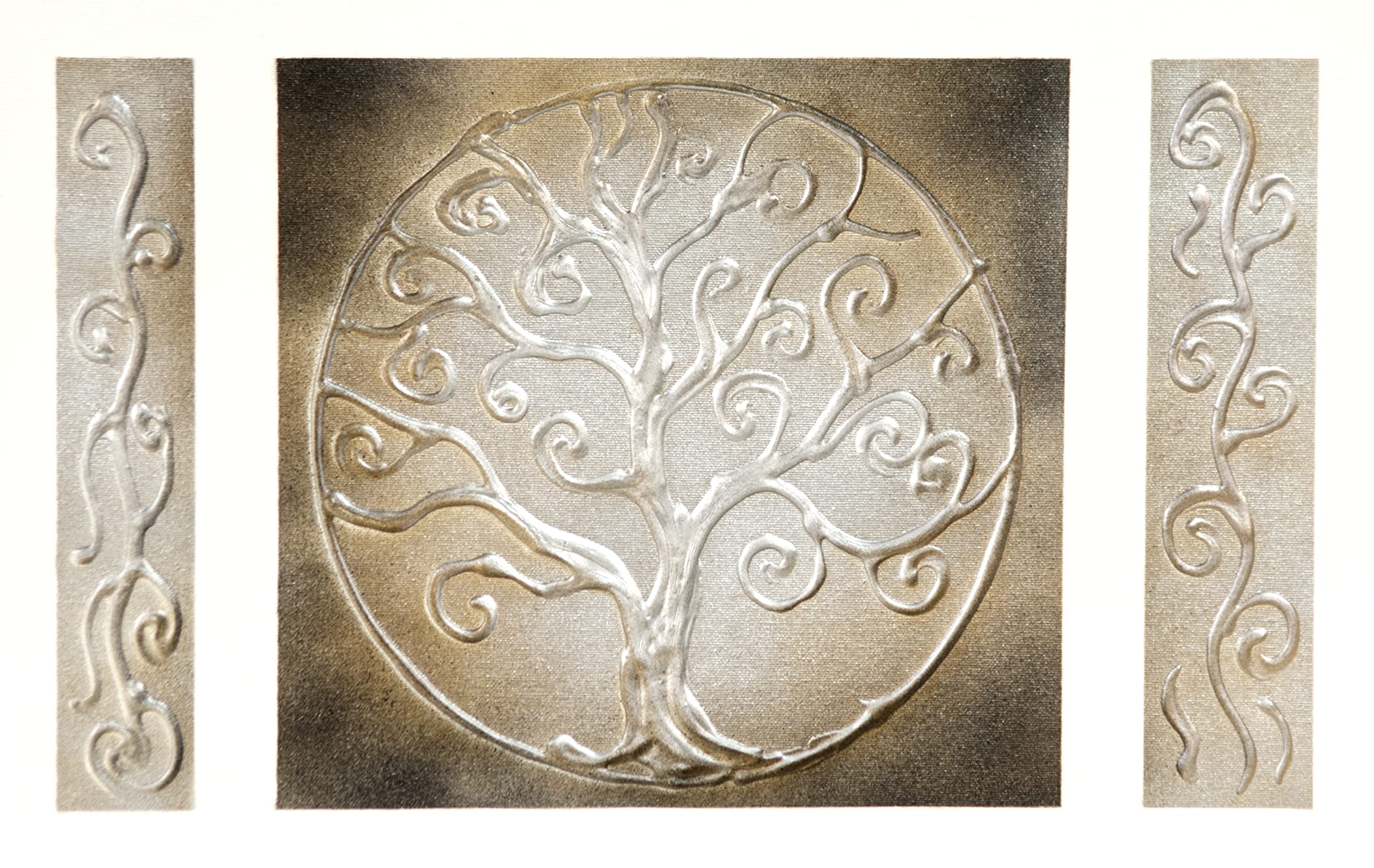 Tapa Contador 37x22 cm El Árbol de la Vida, Pintada a Mano
