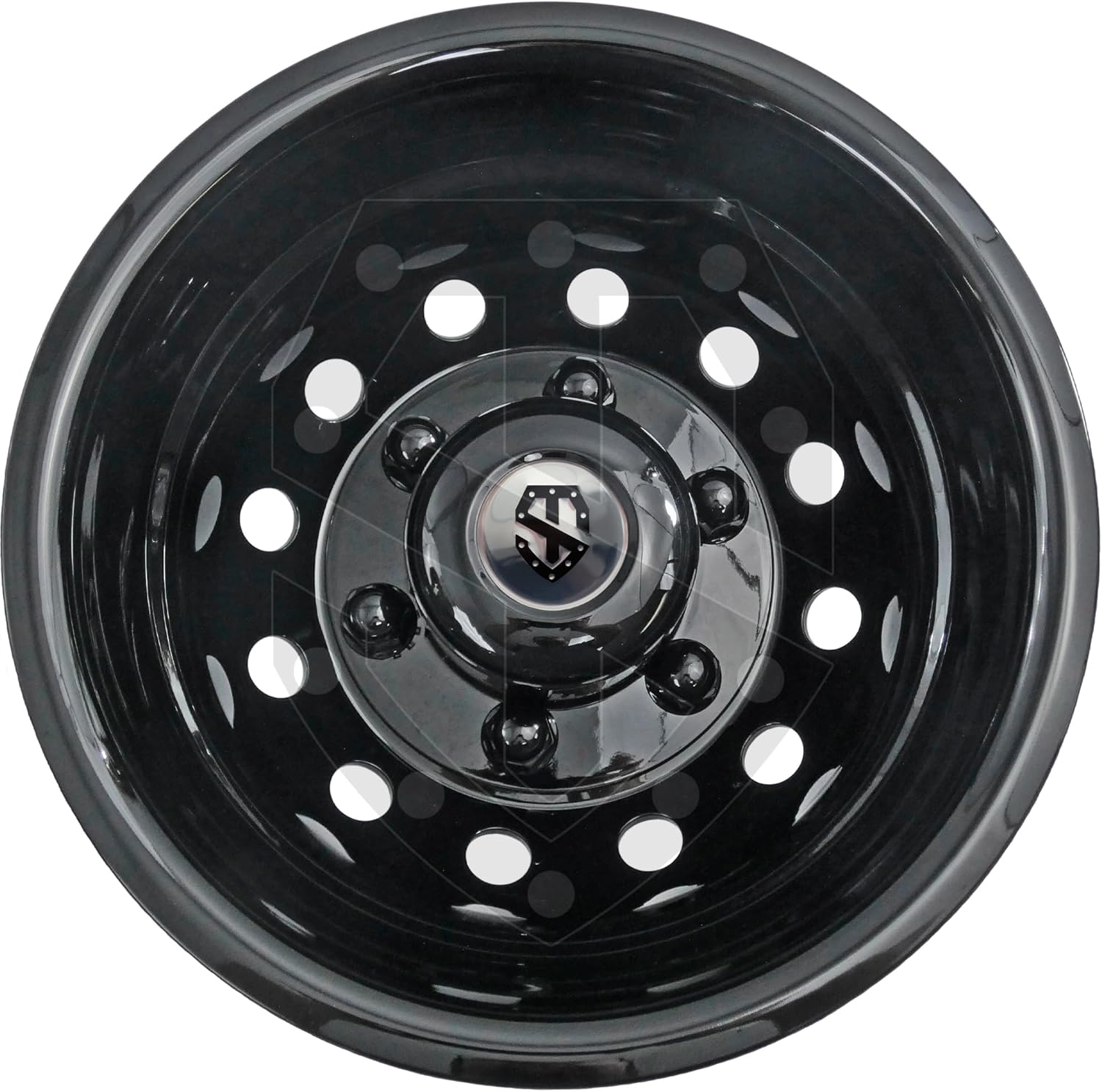 16" Black ABS Wheel Simulators for 2014-Up Ford Transit 350 HD Dually