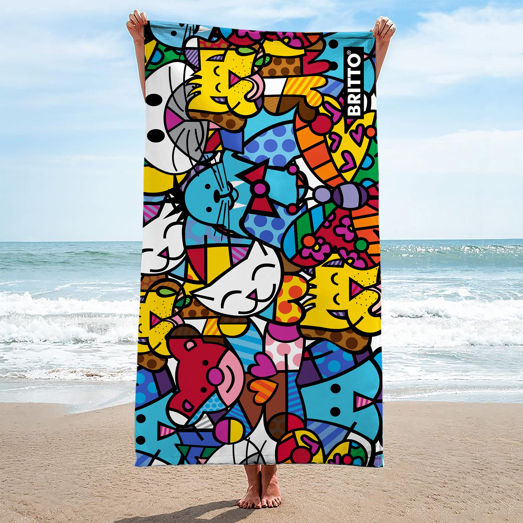 BRITTO ブリット ビーチタオル 773501 ポリエステル100% BRITTO ブリット ビーチタオル 773501 ポリエステル100% Aitoz