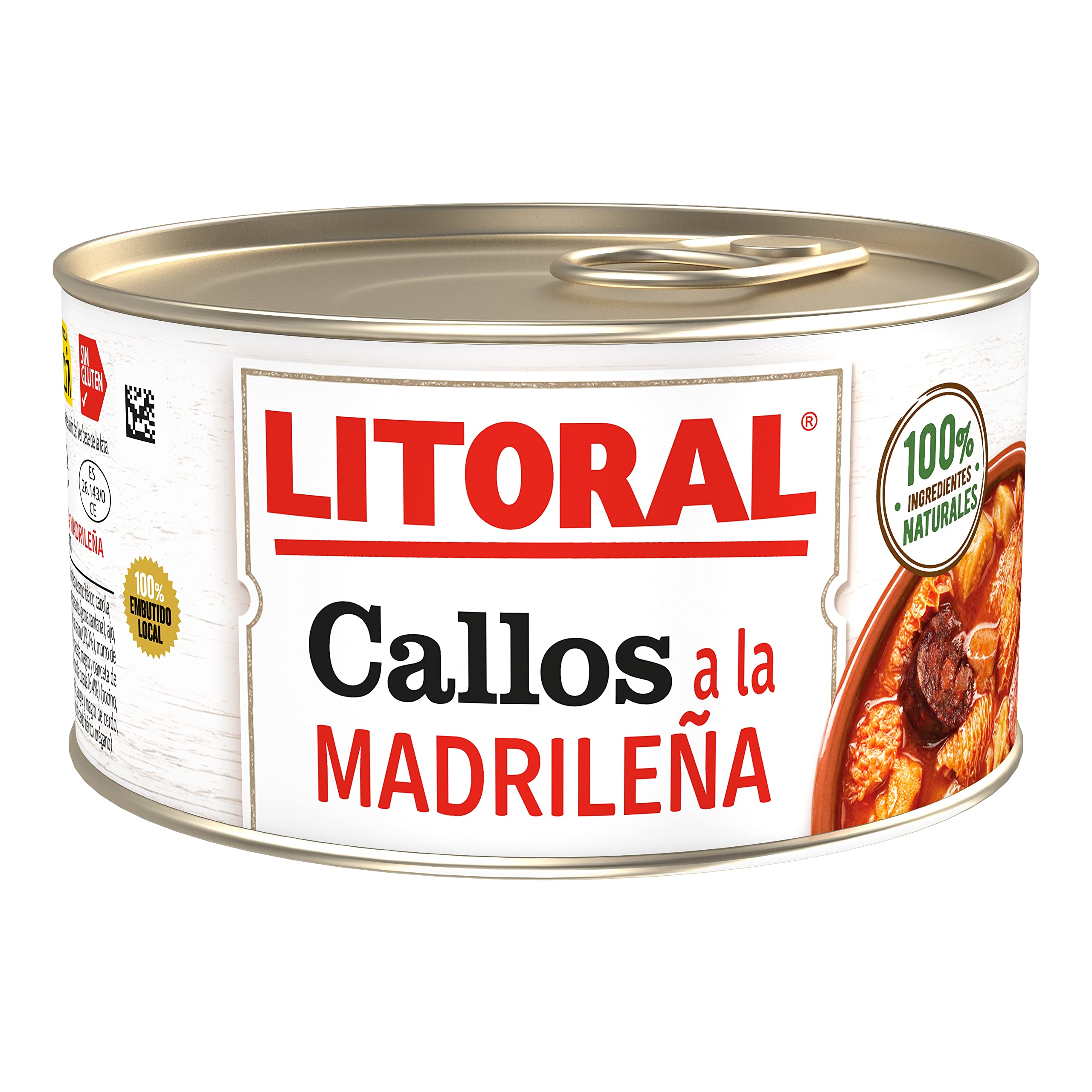 LITORAL Callos Madrileña - Plato Preparado Sin Gluten - Pack de 12x370g - Total: 4.44kg