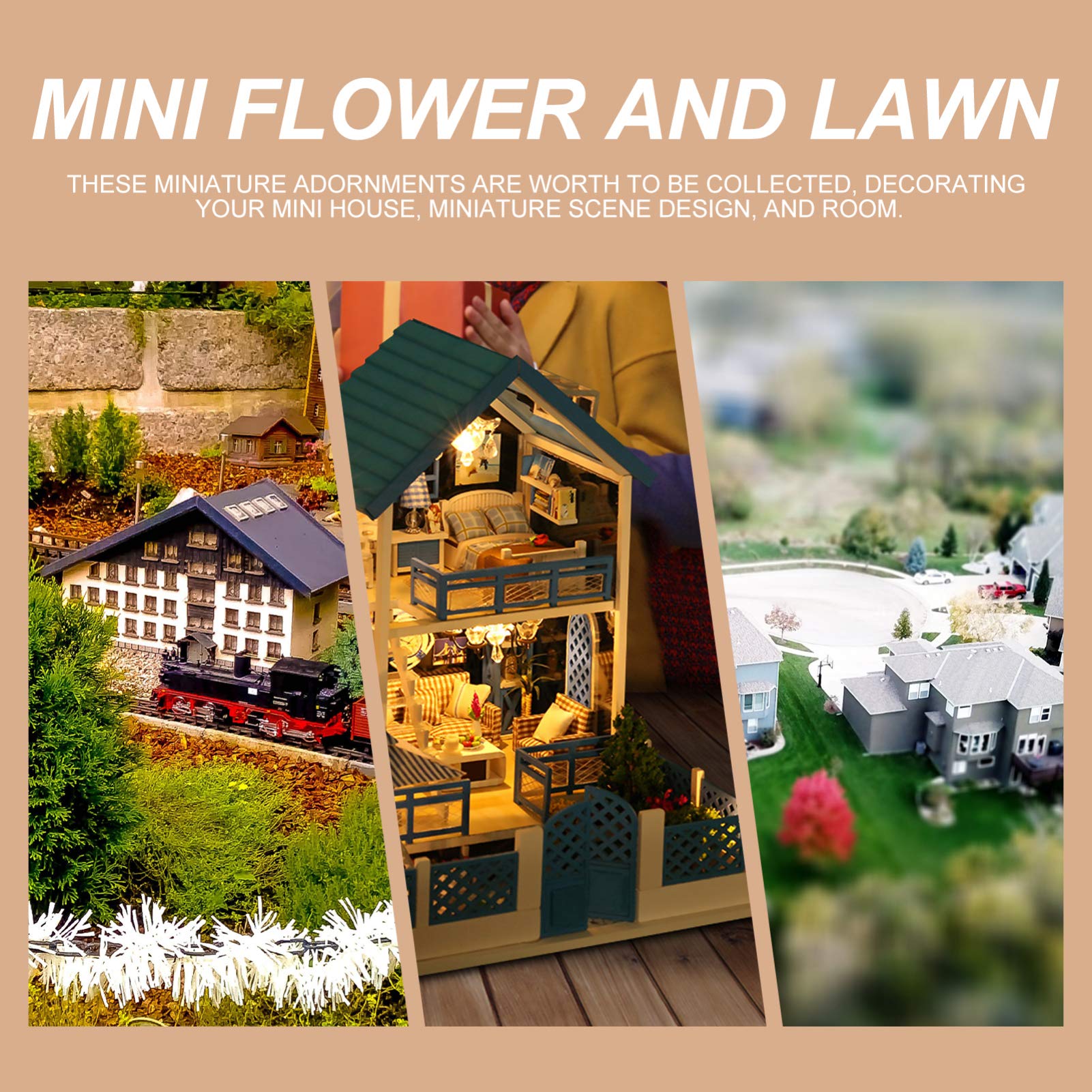 30 Touffes De Végétation Statique Pour Maquettes - Fleurs Miniatures Pour Dioramas Et Trains Électriques