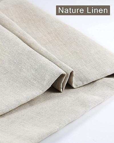 Miniatura 6 de Pllieay Tela de lino 100% puro natural de 39 x 55 pulgadas, tela de lino de color sólido liso para costura, costura, faldas, bolsas, bordados,