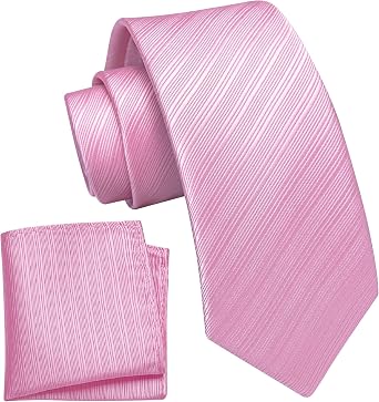 YourTies Boys Tie Silk Self Kids Necktie Pocket Square Set Youth Teen Neck Strap Wedding Uniform School Graduation Party