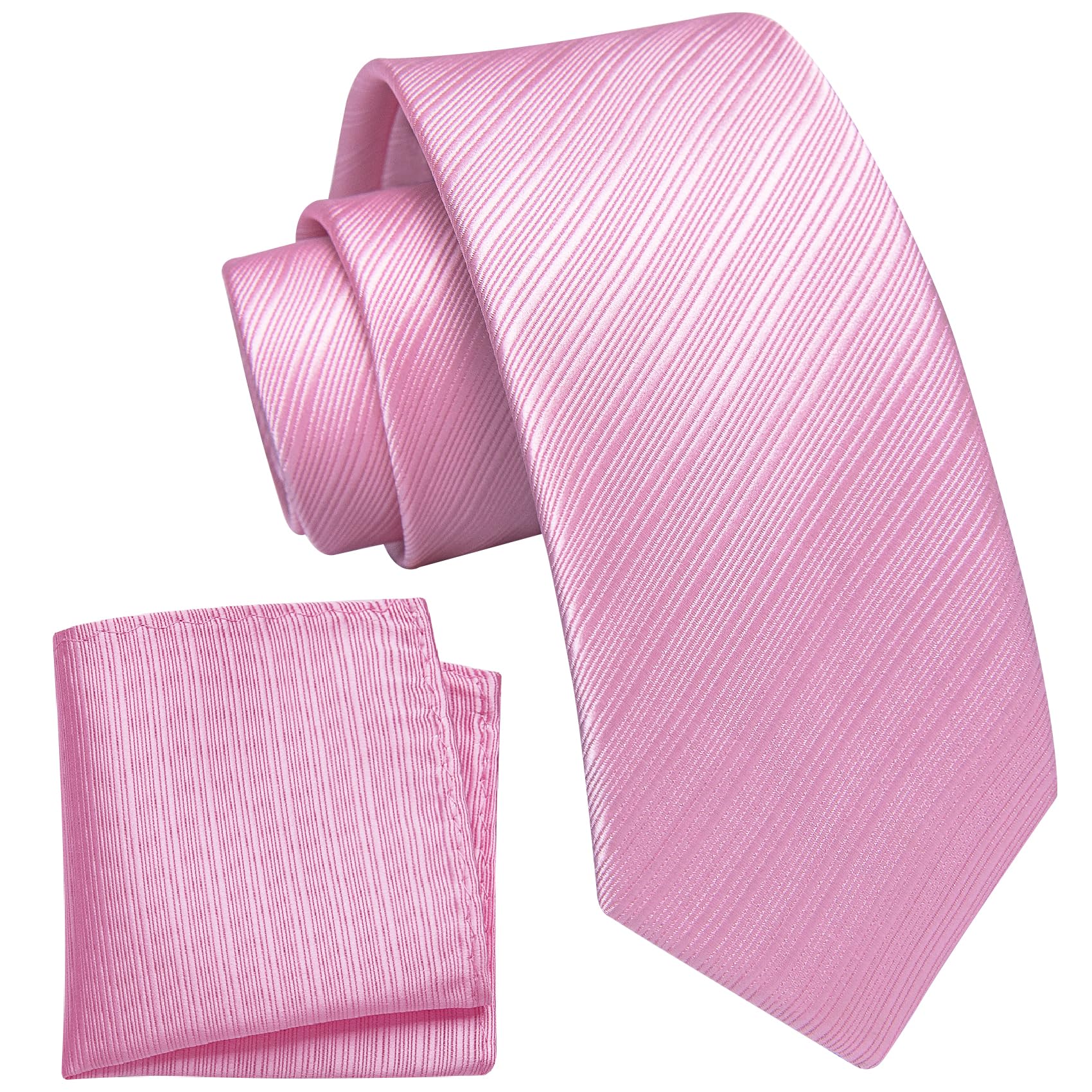 YourTies Boys Tie Silk Self Kids Necktie Pocket Square Set with Gift Box
