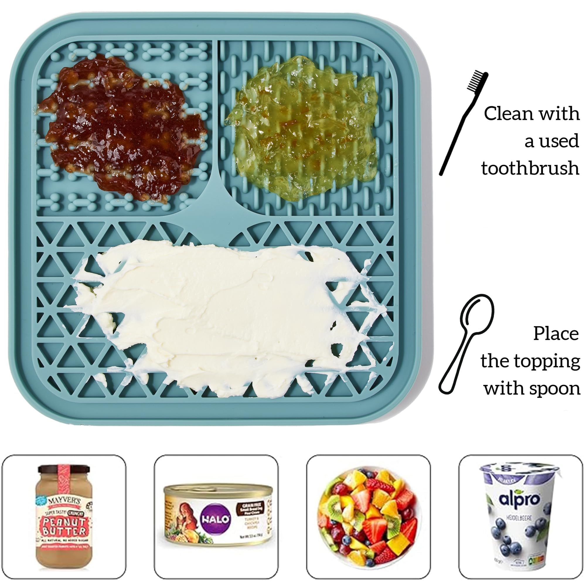 Licky Mats Per Cani E Gatti - Tappetini Leccare Con Ventose Anti Ansia