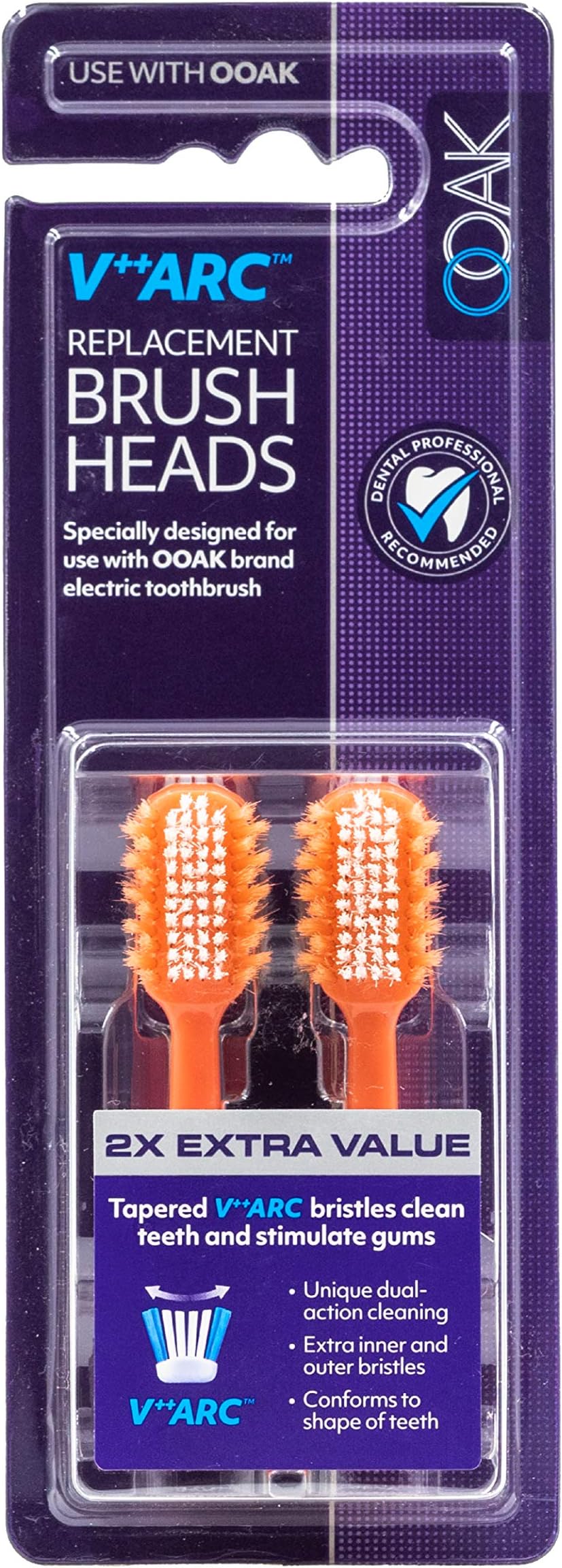 RM Oral Battery Powered Toothbrush Replacement Brush Heads