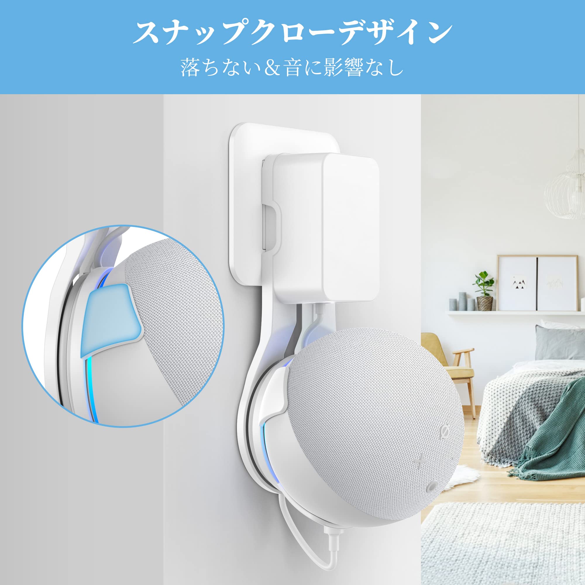 Amazon.co.jp: SPORTLINK Dot 5 壁掛けホルダー Dot 第5世代 壁掛け
