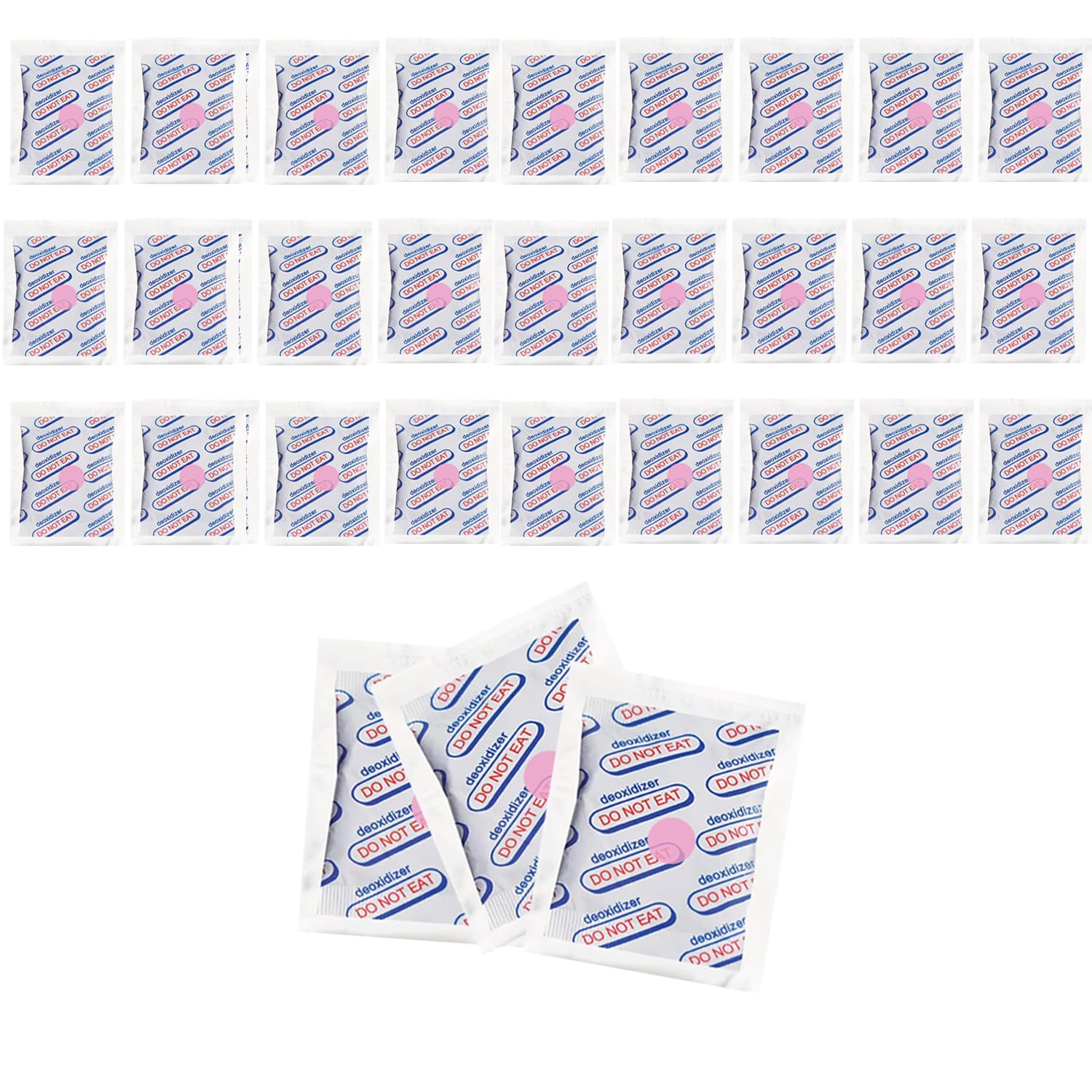 BRENSTEN 2000CC (30-Pack) Oxygen Absorbers for Food Storage, Individually Sealed, Food Grade, Absorbers with Oxygen Indicator for Long Term Storage and Preservation