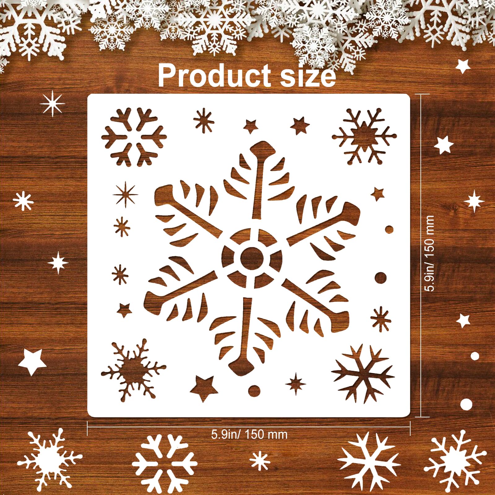 Lot de 200 flocons de neige, fleurs construction - INSERTS TABLE SENSORIELLE