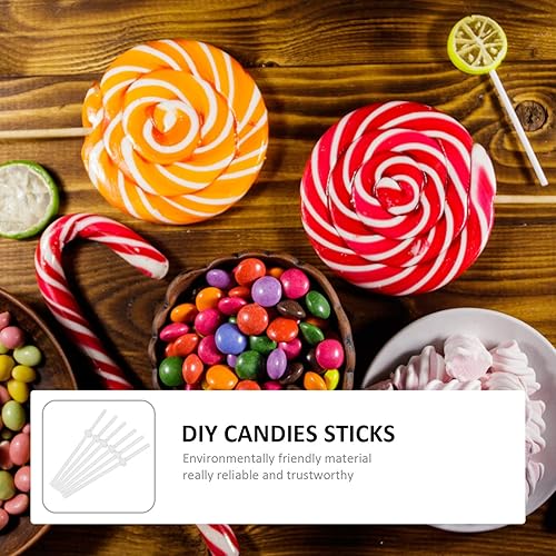 Miniatura 8 de EXCEART Barras para tartas, 72 piezas de palillos de plástico seguros, palitos de lechón para pasteles, herramientas para hacer paletas de pastel,