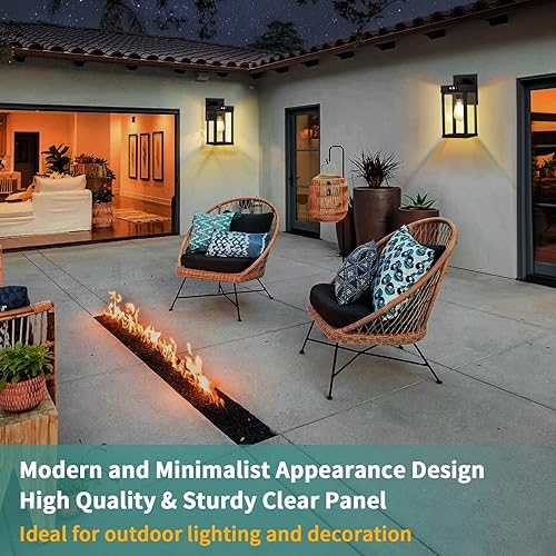 Miniatura 4 de Luces solares de pared para exteriores, aplique de pared solar con 3 modos de iluminación y sensor de movimiento, luz de porche impermeable con
