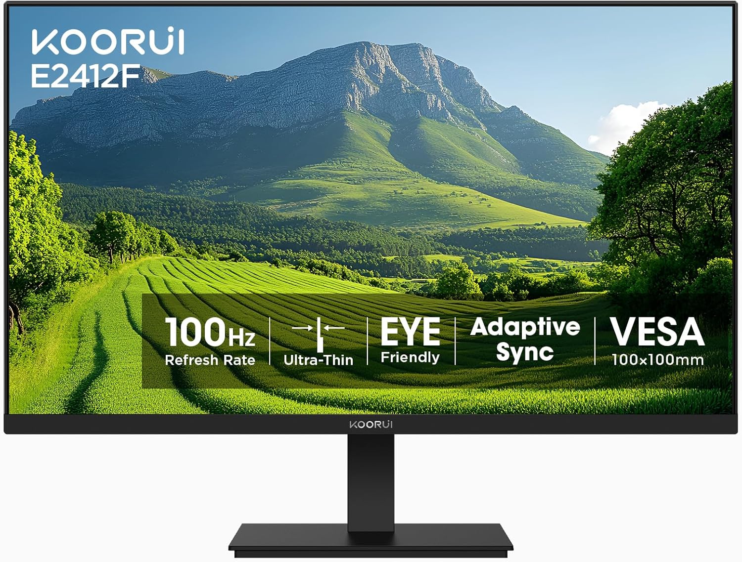 KOORUI 24-inch Computer Monitor Full HD 1920 x 1080p...