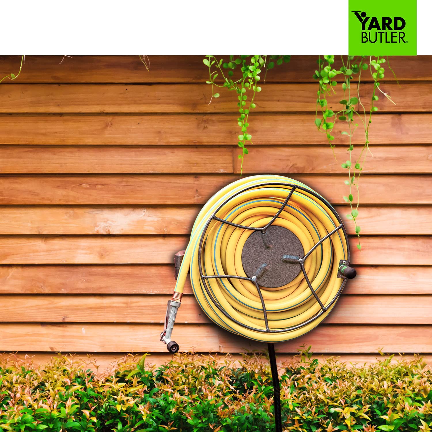 Yard Butler Swivel Hose Reel wall mounted heavy duty metal garden hose