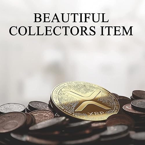 Vista 20 de Bitcoin físico chapado en oro de 24 quilates. Un verdadero artículo de coleccionista con funda protectora