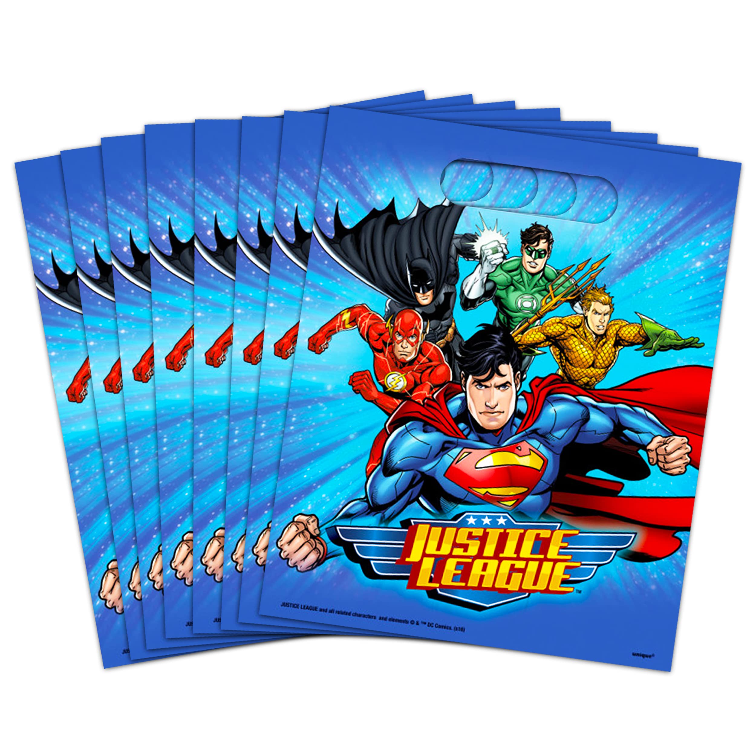DC Shop Justice League Superman Batman Loot Bags Birthday Party Favors