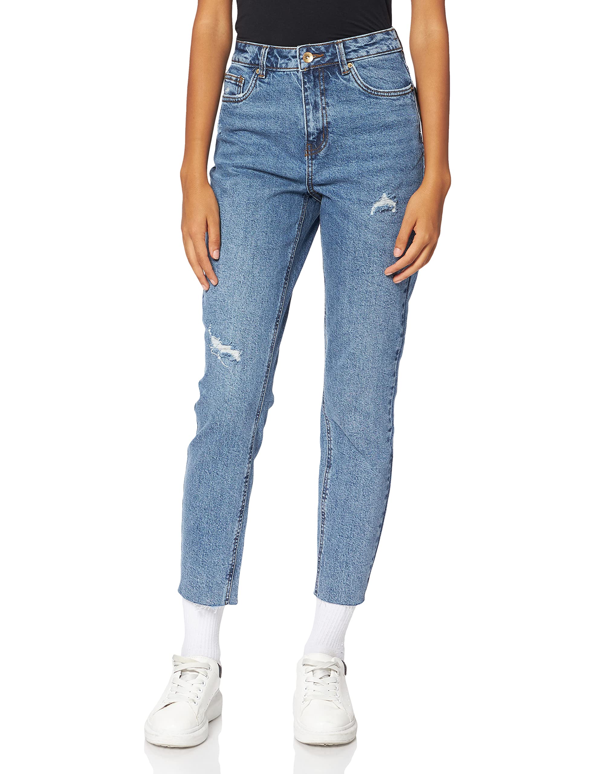 Women's Vmbrenda Hr Strt a Cut Dst Gu389 Ga Noos Jeans