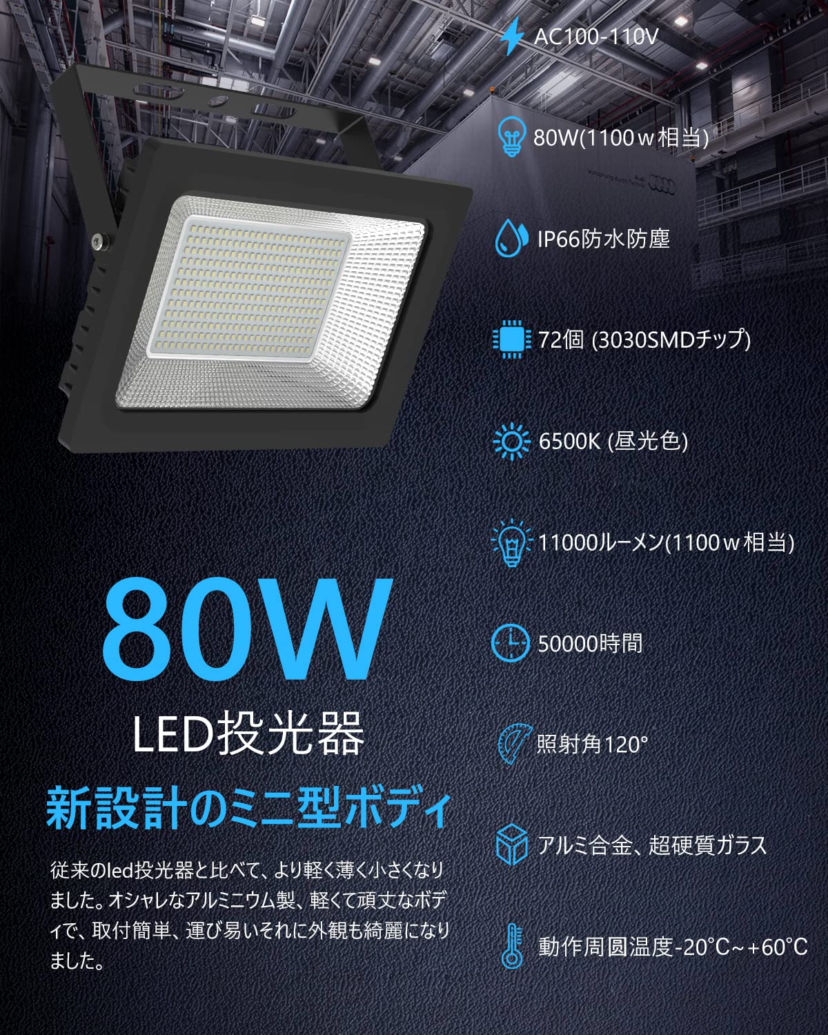 Amazon.co.jp: morsen: LED投光器