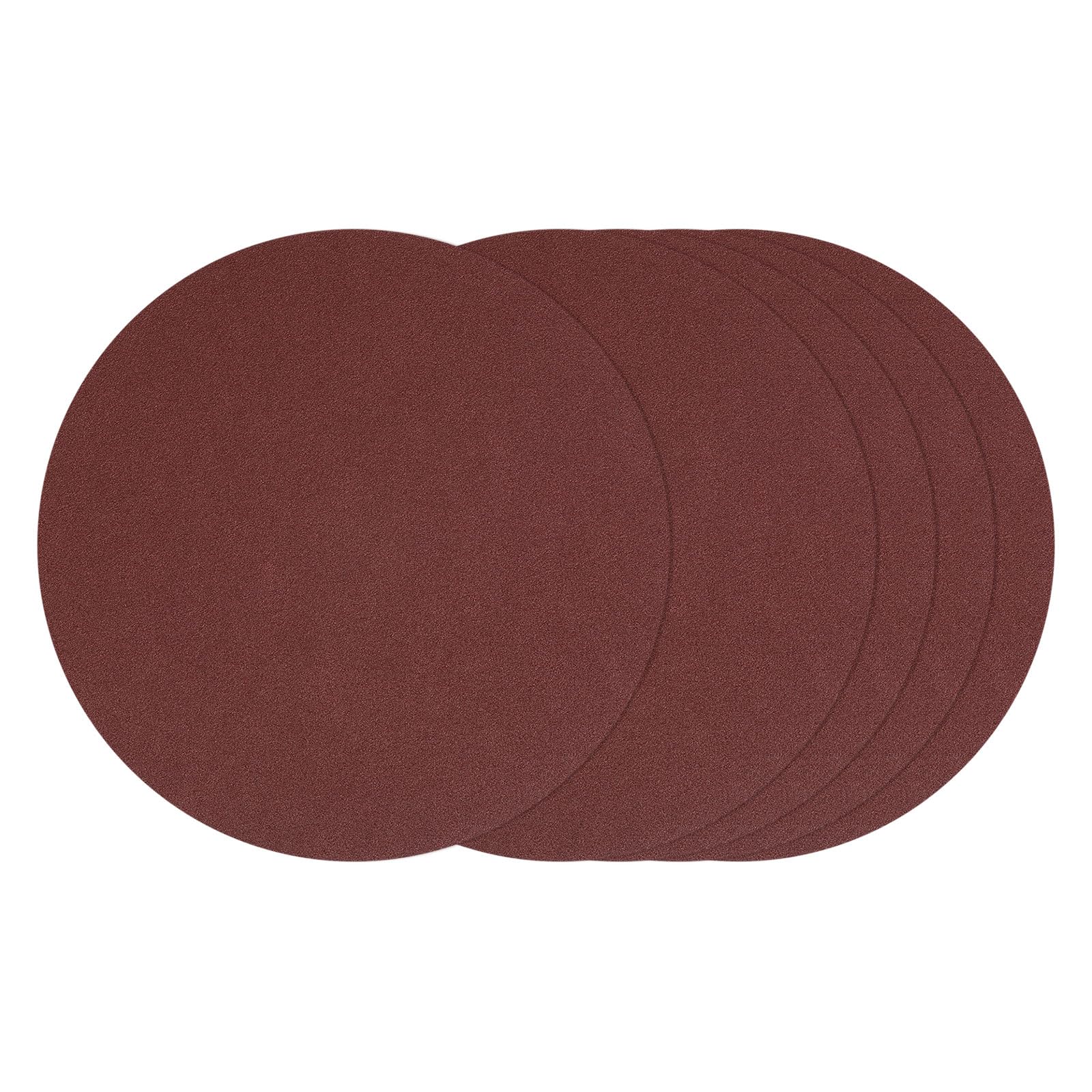 Kozelo 25 Pcs Sanding Discs 220 mm 60 Grit Hook and Loop Random Orbital Sandpapers Suitable for Drywall Sander Wood Metal Furniture, Red