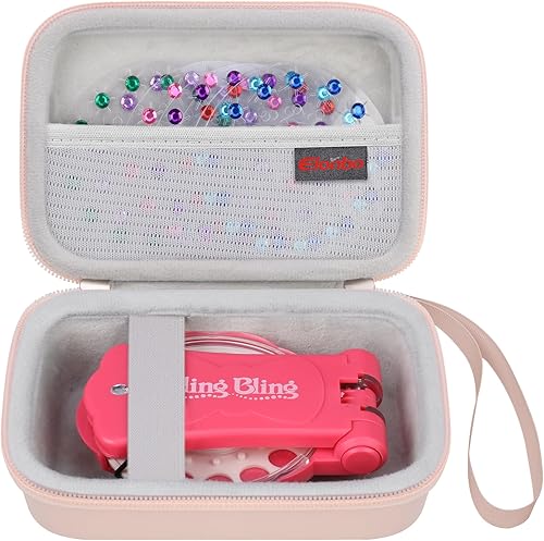 Miniatura 16 de Elonbo Estuche de transporte para la colección Blinger Deluxe Glam, gemas de recambio, kit Bedazzler con strass, gemas para el pelo o joyas