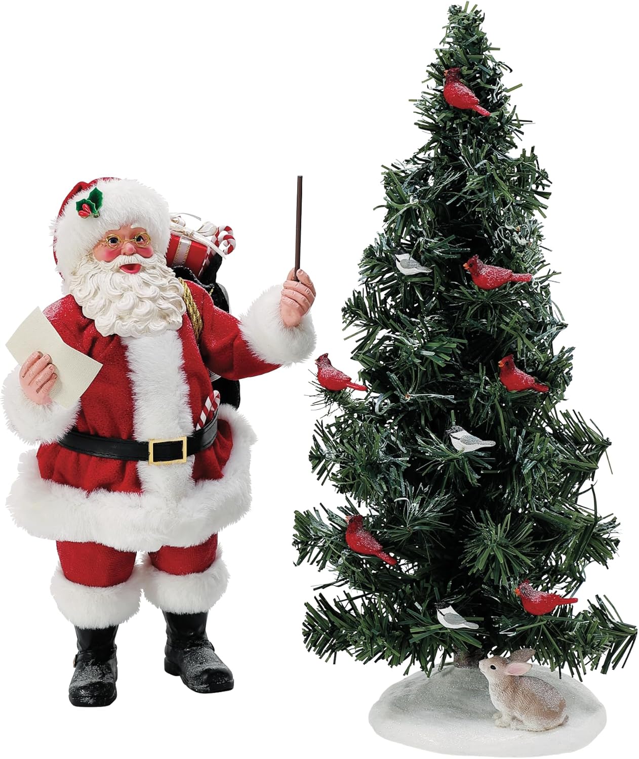 Department 56 Possible Dreams Christmas Traditions Santa All Together Now Musical Figurine Set, 14.5 Inch, Multicolor