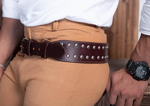 Miniatura 4 de Hulara Cinturón de transporte oculto de cuero genuino cinturón cónico Ranger cinturón para pistola, cinturón táctico vaquero para hombre, cinturón