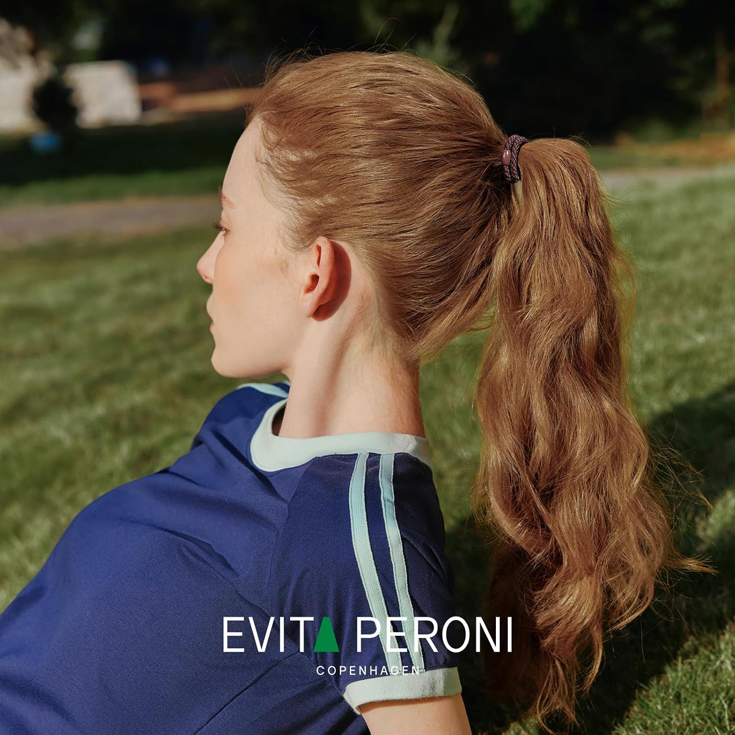 EVITA PERONI 12-Pack Thin Hair Ties for Fine Hair - No Slip, Durable Polyester Hair Elastics for Kids, Teens, and Adults - Ideal for Ponytails, Workouts, and Everyday Wear (Brown & Gold Mix)