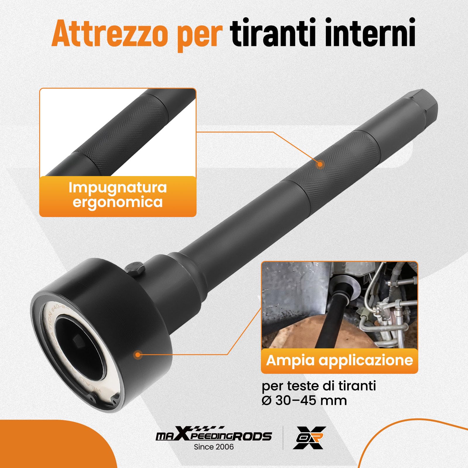 maXpeedingrods 4 pezzi per giunto assiale estrattore barra di accoppiamento | Estrattore universale snodi sferici assiali 30–45 mm – per tiranti sterzo