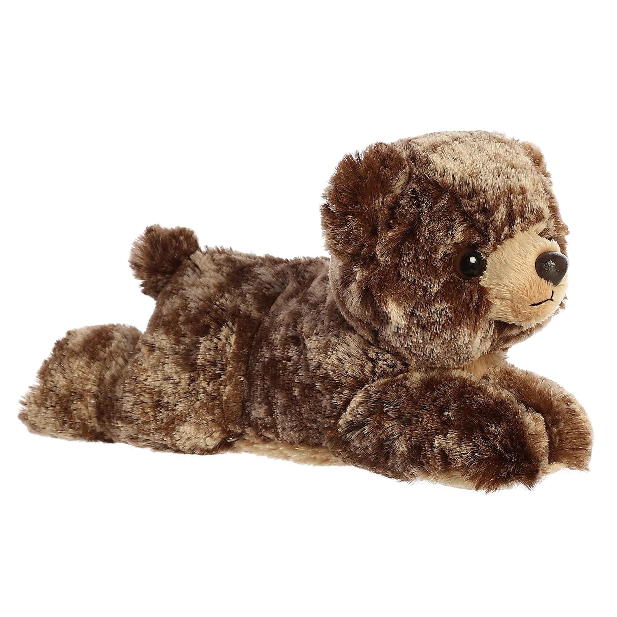 Aurora® Adorable Mini Flopsie™ Brownie Bear™ Stuffed Animal - Mini Companions Ready for Playful Adventures - for Kids All Ages, Toddlers, Adults, and Families - Brown 8 Inches