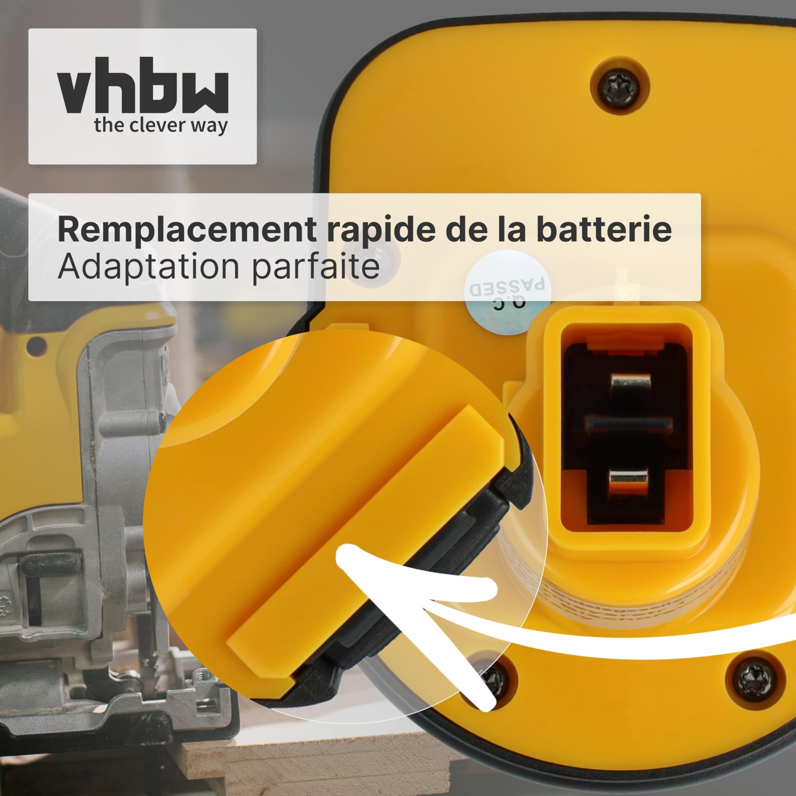 vhbw 2X Batteries Compatible avec Dewalt DW979K2-BR
