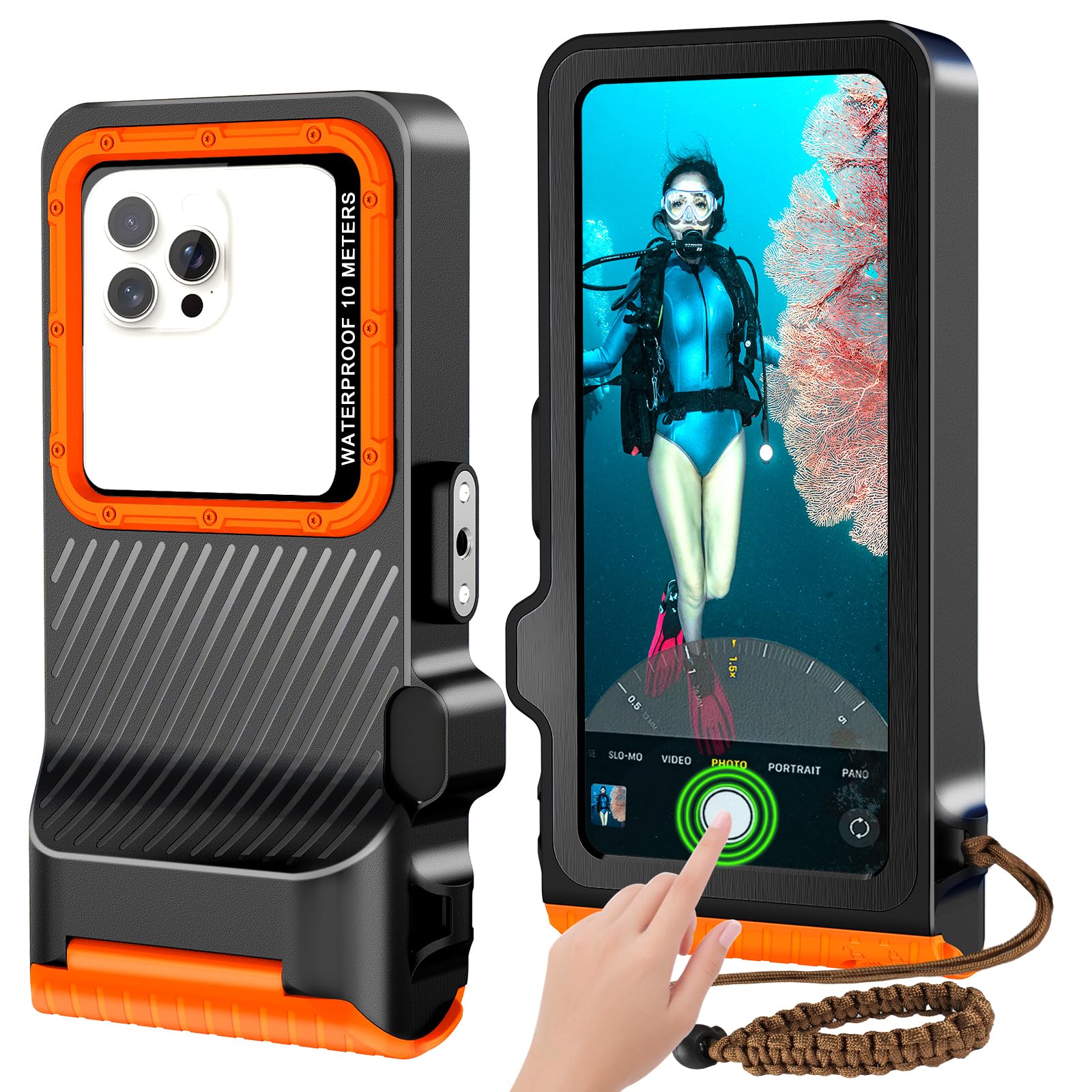 Saupsitnz 2026 Diving Snorkeling Phone Case for iPhone 17/16/15/14/13/12/11 Pro Max/XS/X Samsung Galaxy S25/S24/S23 Professional Scuba Dive Waterproof