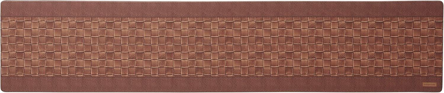 Bestco ND-9822 Kitchen Mat, 17.7 x 70.9 inches (45 x 180 cm), Leather Style, Easy to Wipe, Squishy Feel