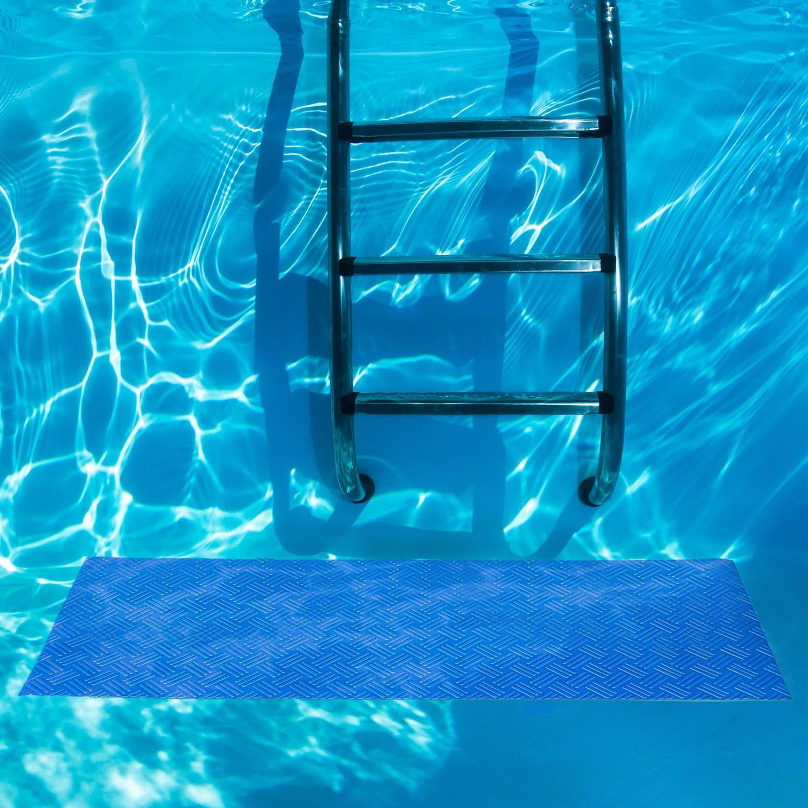 Alfombrilla Antideslizante para Escaleras De Piscina, Alfombrilla Escalera Piscina con Textura Antideslizante Esterilla Protectora para Zona Húmeda Interior Y Exterior, 23x60/23x90cm