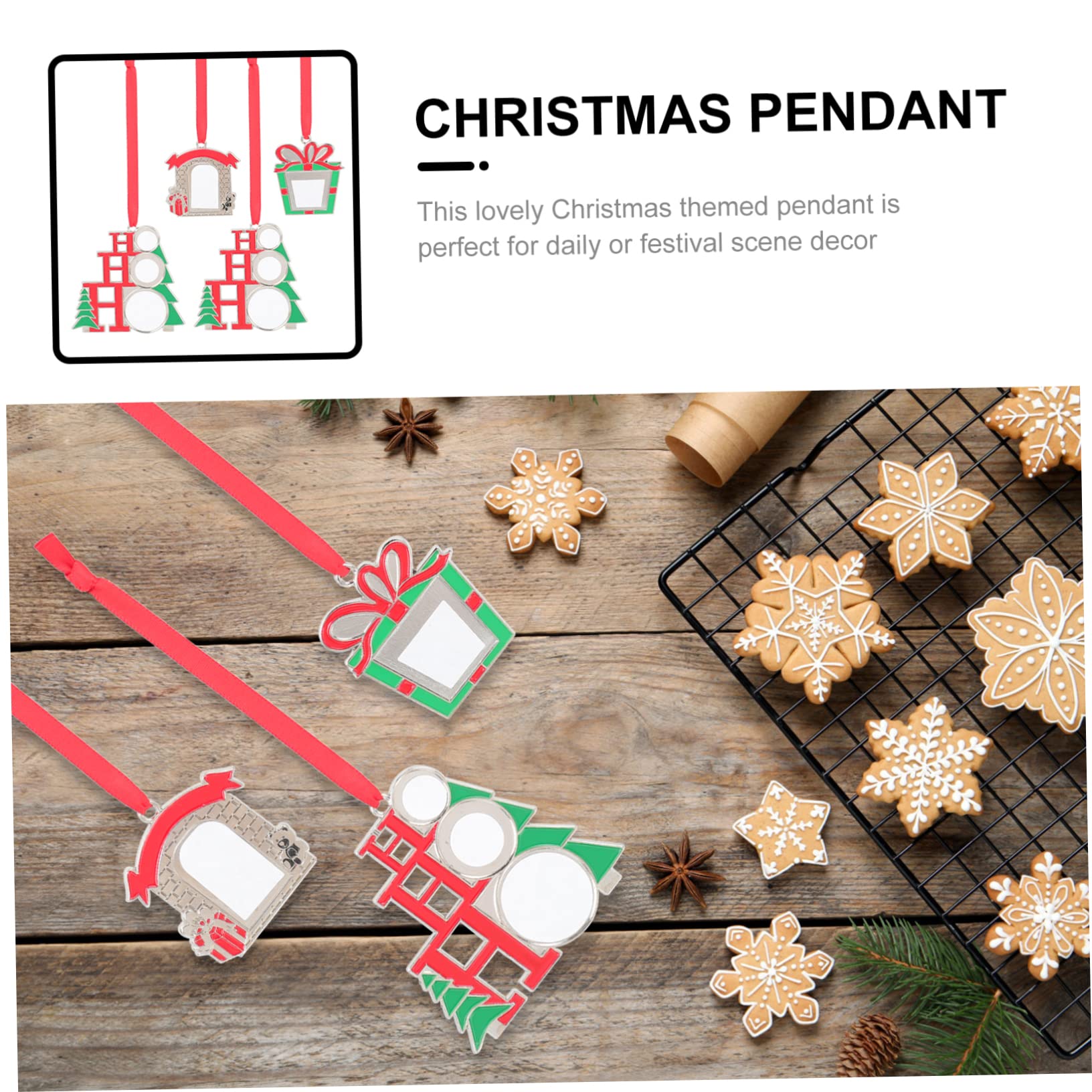 TOPBATHY 12 STK Christbaumschmuck Weihnachtsdekoration Zum Aufhängen Sublimationsrohlinge Weihnachts-Layout-Requisite Sublimationsanhänger Personalisierter Weihnachtsschmuck
