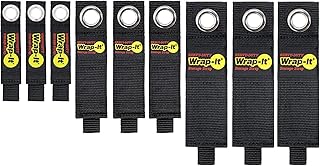 Heavy-Duty Wrap-It Storage Straps - Assorted 9-Pack - Hook and Loop Garage Storage Strap, Extension Cord Holder, Hose, Cable Straps, Rope Organizer, Electrical, Boat, Wall Nylon Hanger, Tool Organizer