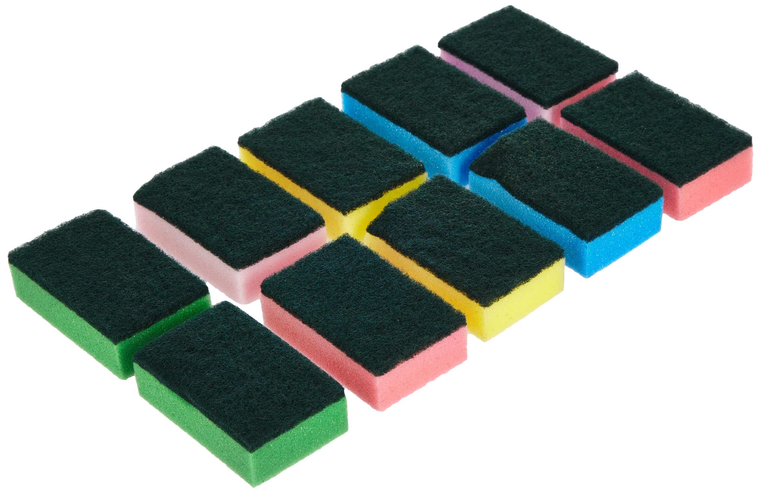 DelcasaDC1553 10piece Cleaning Sponge, multicolor
