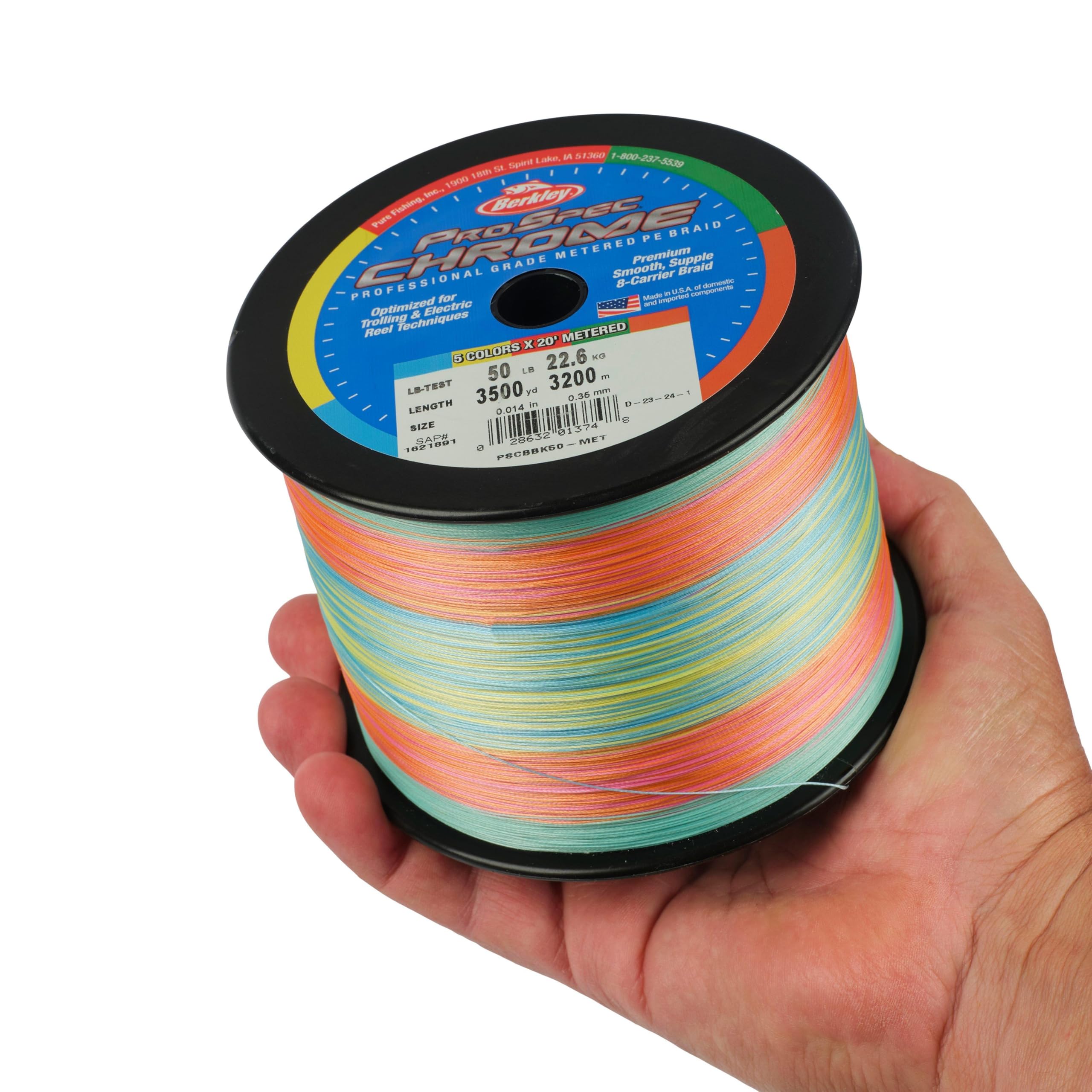 Berkley Prospec Chrome Braid Línea de Pesca Trenzada