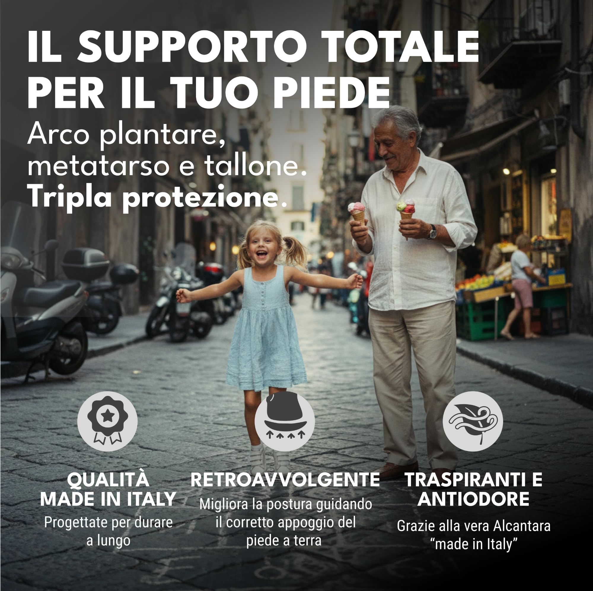 Saluber Medical Premium 480.46 Plantari Ortopedici per vari dolori piede, solette ortopediche dolore piedi (42)