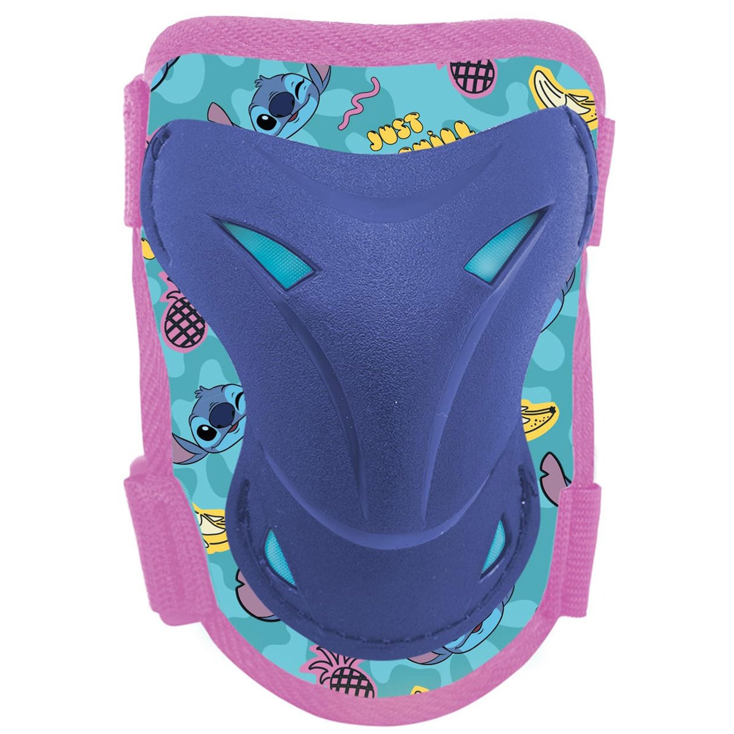 sarcia.eu DISNEY Stitch PROTEZIONI per bambini per biciclette, monopattini - SET ginocchia, gomiti, polsi (C)
