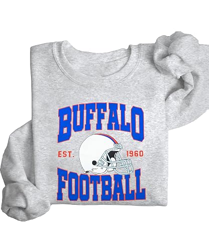 Game Day Football Sweatshirts Men Team City Name Helmet Print