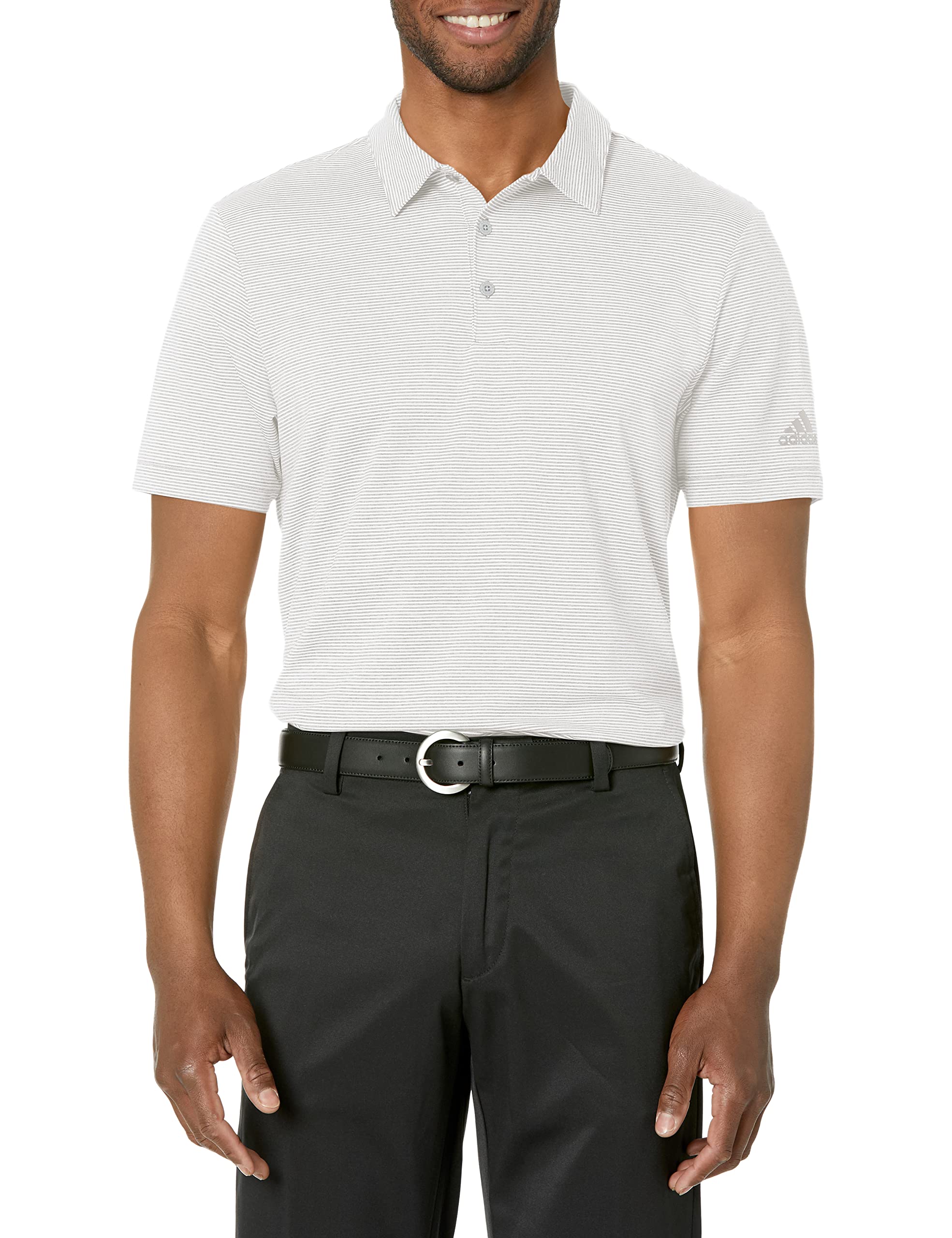 adidas Men's Ottoman Stripe Polo Shirt