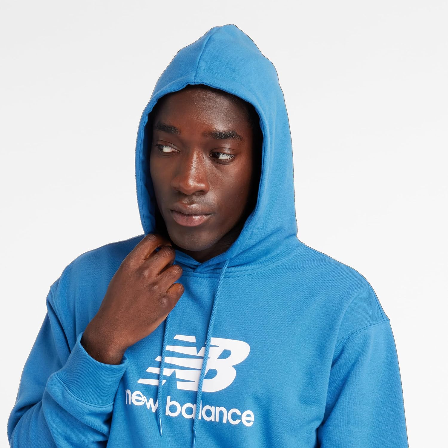 New Balance mens Nb Essentials Stacked Logo Pullover Hoodie - Image 2