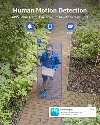 Miniatura 7 de ANNKE Sistema de cámara de seguridad inalámbrica de 2 TB, kit NVR WiFi de 16 canales 4K, 12 unidades de cámara de vigilancia CCTV de 3MP para