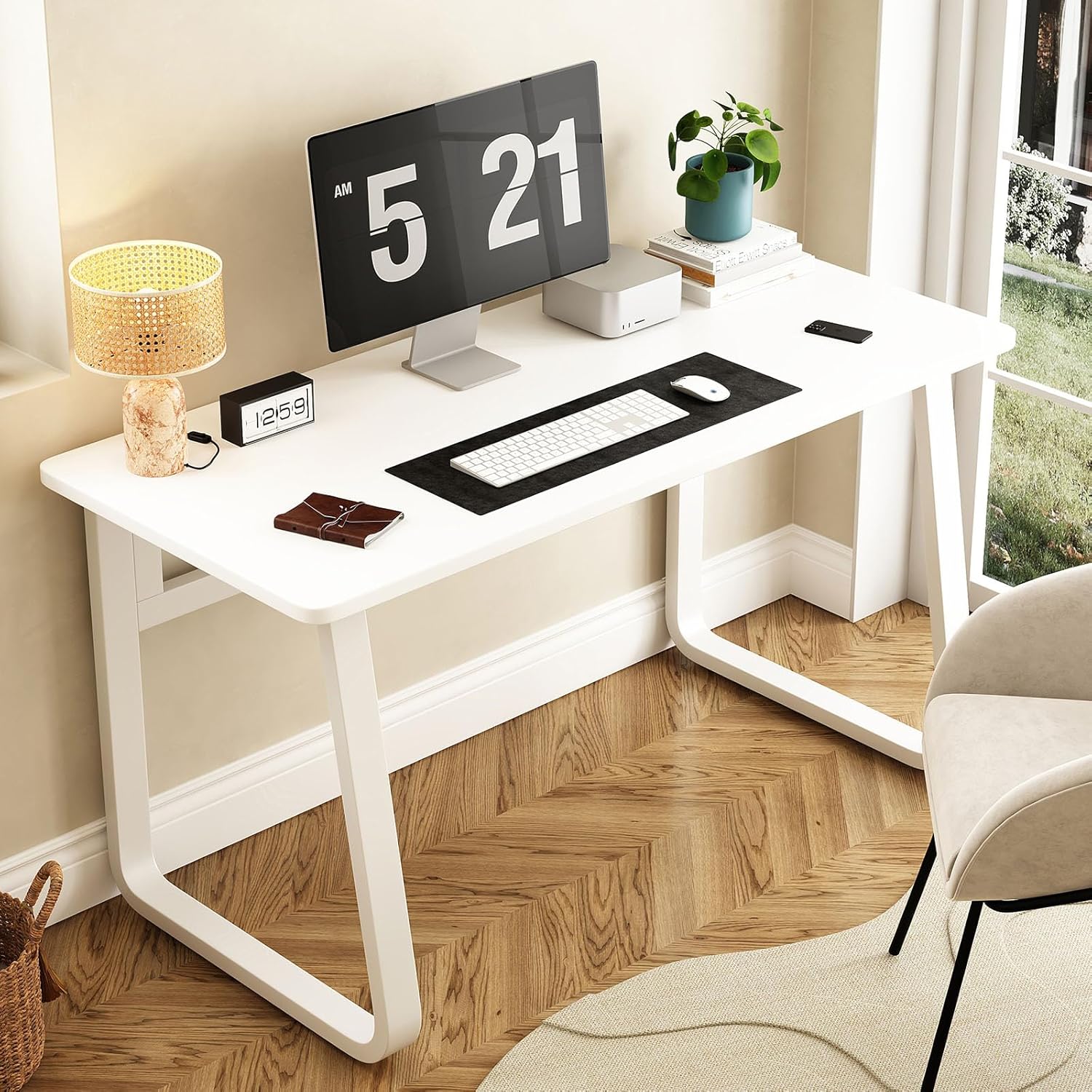 AVGVLIJ 31.5 Inch Computer Desk, Modern Simple Style Desk