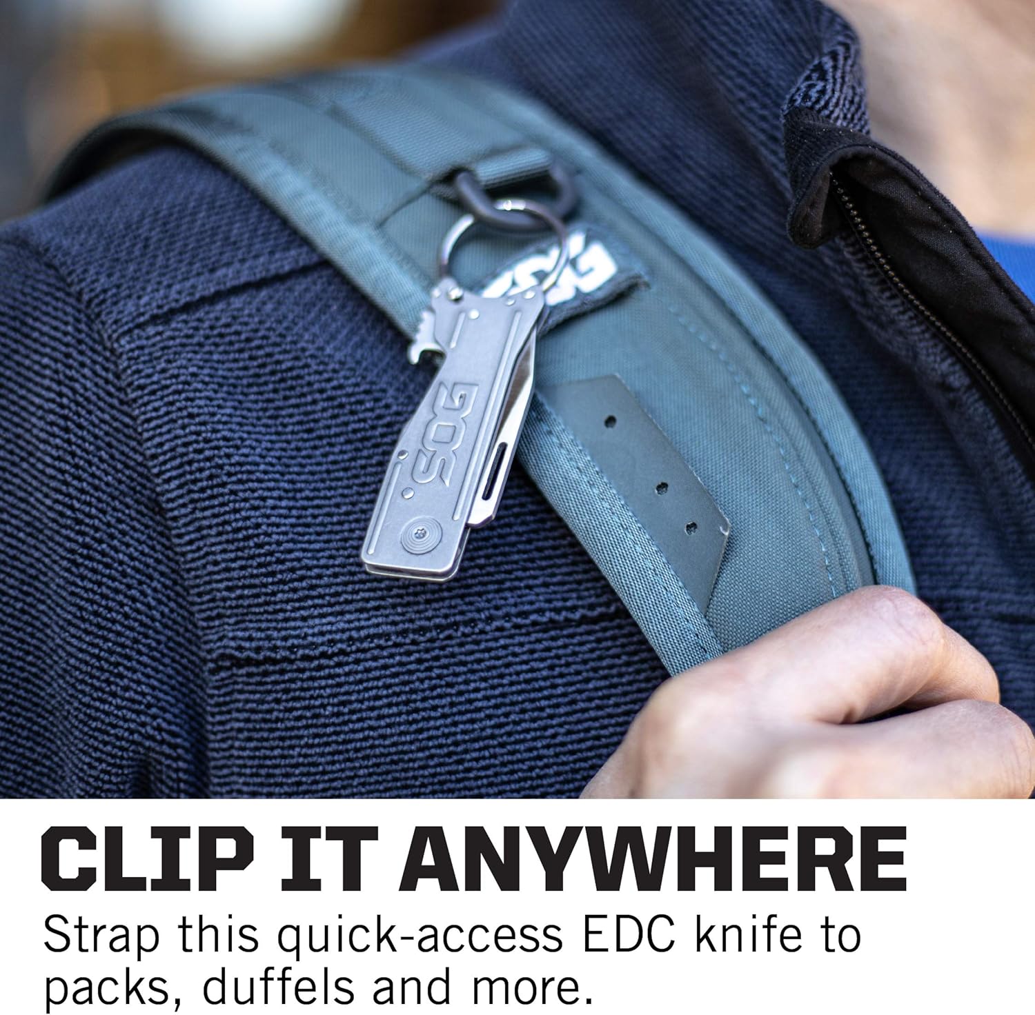 Free Shipping Offer SOG KeyTron Keychain Pocket Knife- Convenient 1.8 Inch EDC Folding Knife with Bottle Opener and Quick Thumb Release (KT1001-CP) Free Shipping Over $50 SOG KeyTron Keychain Pocket Knife- Convenient 1.8 Inch EDC Folding Knife with Bottle Opener and Quick Thumb Release (KT1001-CP)