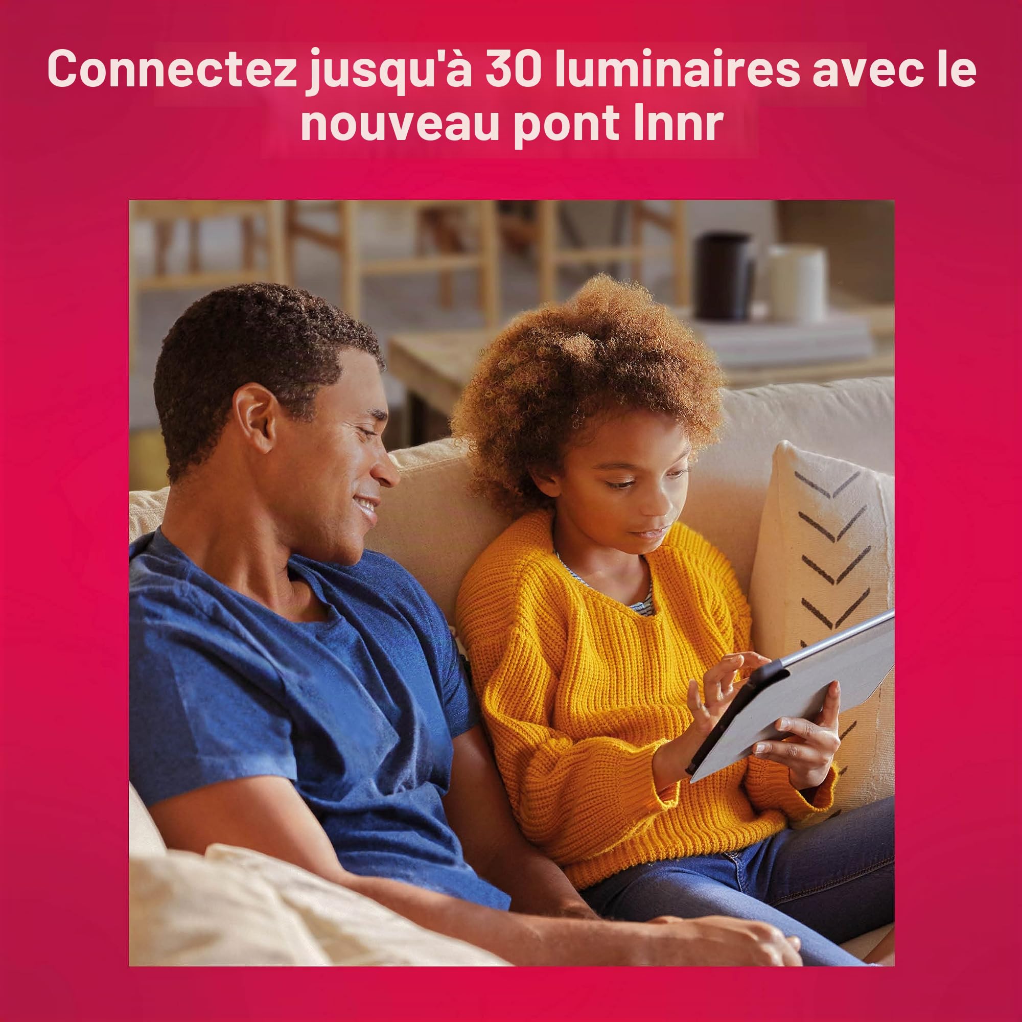 innr Zigbee Gateway, WLAN, Fonctionne avec Alexa, Siri Shortcuts, Hub Zigbee pour éclairage intelligent, commande vocale, contrôle intelligent, pont Zigbee, BG 220
