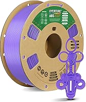 Vista 15 de Overture Filamento ABS de .06 pulgadas con superficie de construcción de 7.87 pulgadas, Consumibles de impresora 3D Carrete de 2.2 libras, precisión