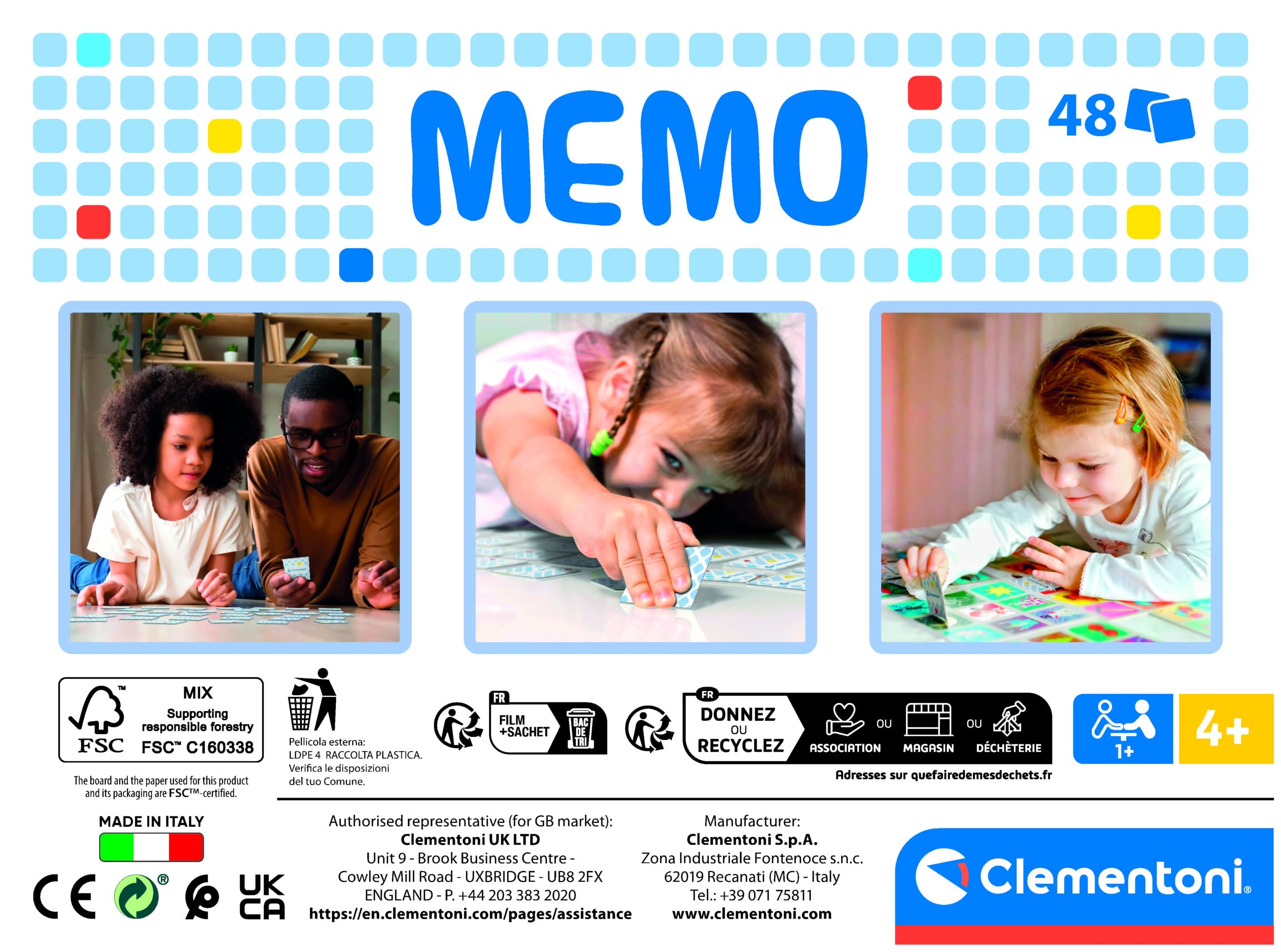 CLE Gra memo Noli Play with color 18317